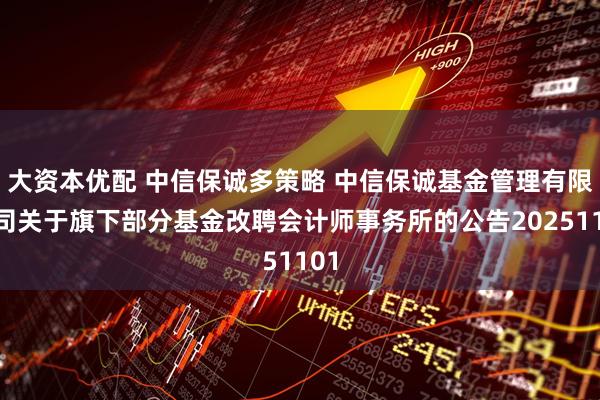 大资本优配 中信保诚多策略 中信保诚基金管理有限公司关于旗下部分基金改聘会计师事务所的公告20251101